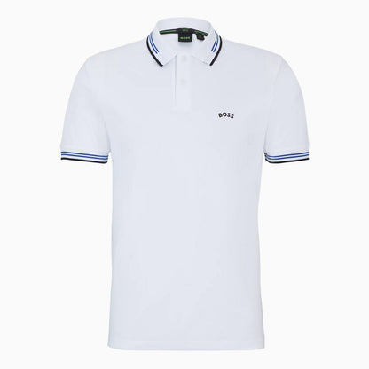 Men's Stretch Cotton Slim Fit Polo Shirt With Branded Undercollar