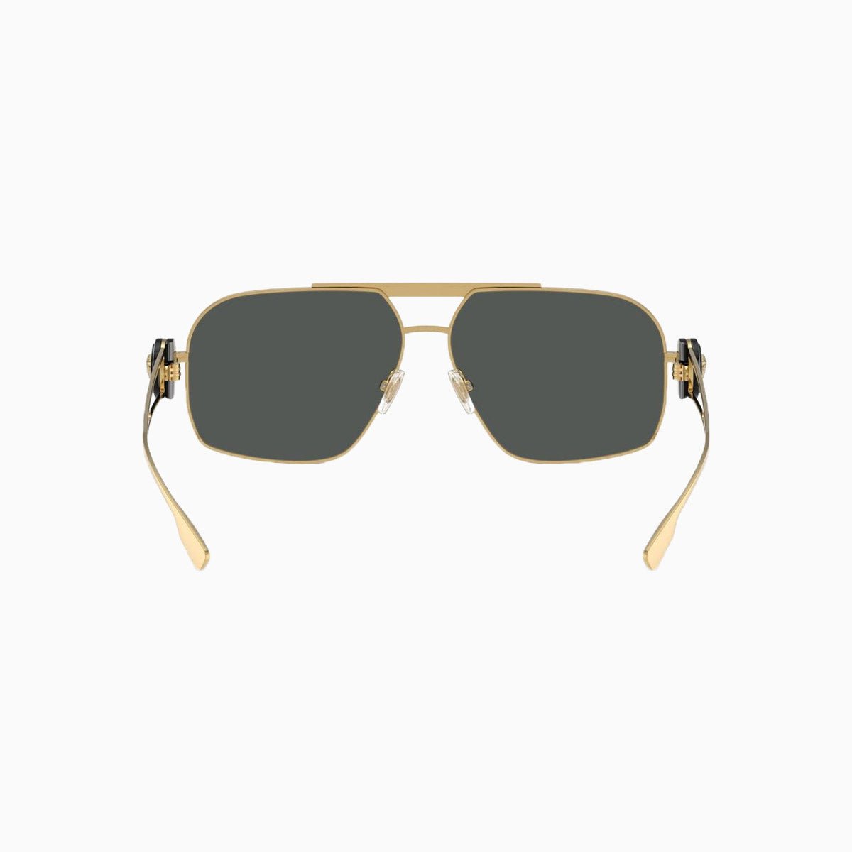 Men's Versace Gold Dark Grey Sunglasses