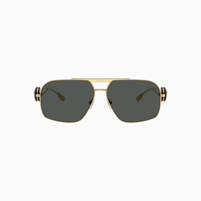 Men's Versace Gold Dark Grey Sunglasses