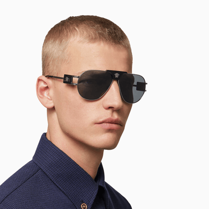 Men's Versace Special Project Aviator Sunglasses