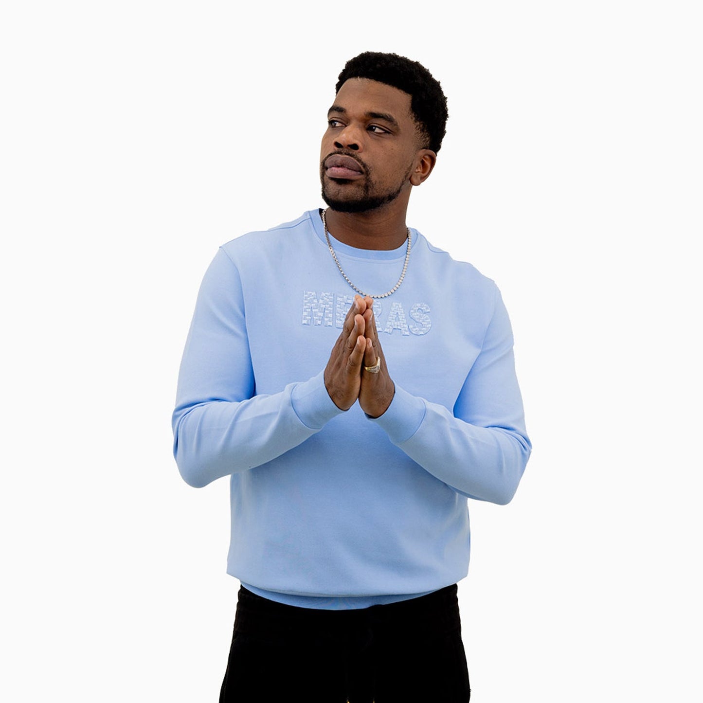 Men's Embroidery Crew Neck Sweatshirt