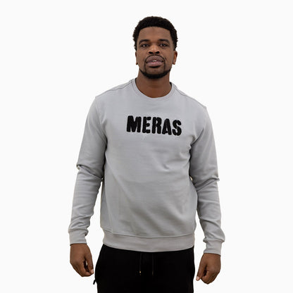 Men's Chenille Patch Crew Neck Sweatshirt