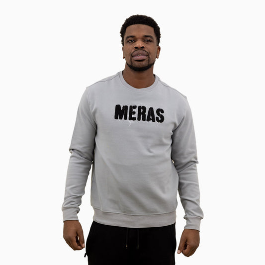 Men's Chenille Patch Crew Neck Sweatshirt