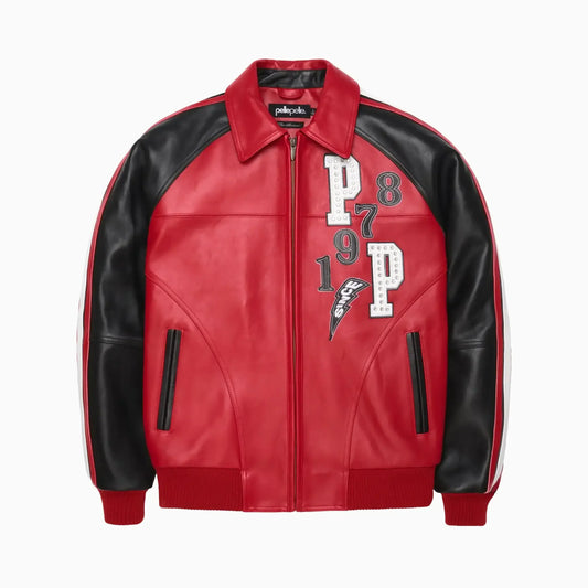 Men's Soda Club Tiger Leather Jacket