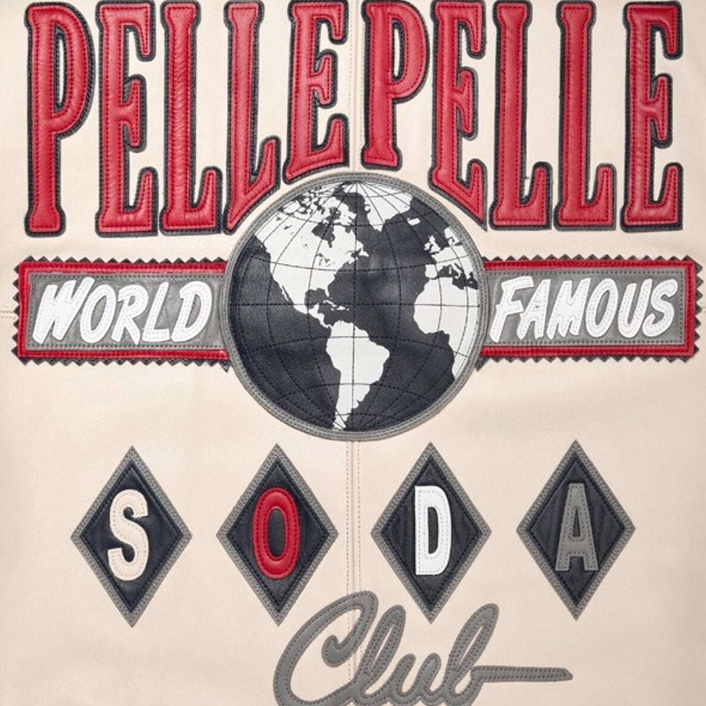 Men's World Famous Soda Club Plush Leather Jacket