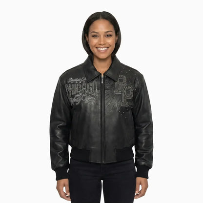Pelle-Pelle X TB Women's Windy City Leather Jacket