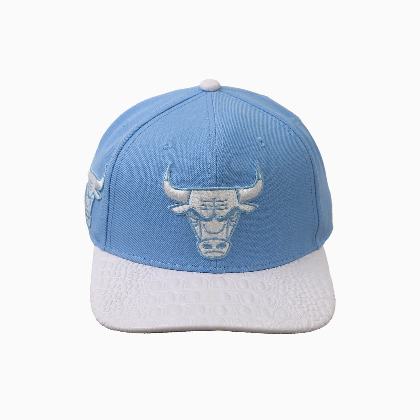 Chicago Bulls NBA Leather Visor Strapback Hat