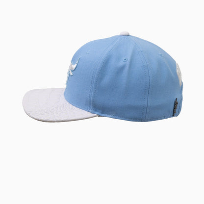 Chicago Bulls NBA Leather Visor Strapback Hat