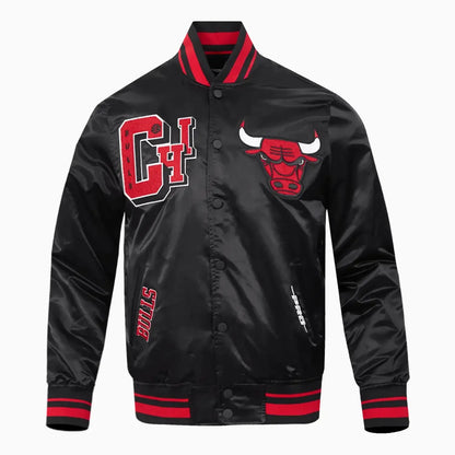 Men's NBA Chicago Bulls Rib Wool Varsity Jacket