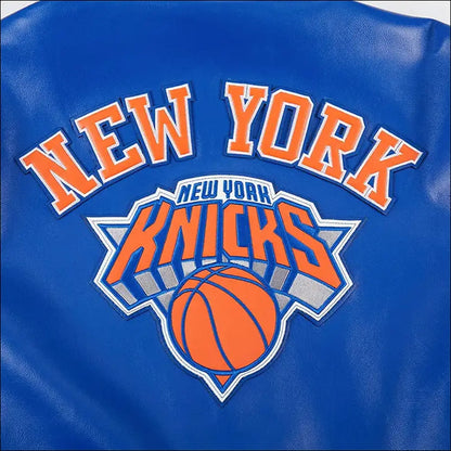 Men's NBA New York Knicks City Signature Leather Jacket
