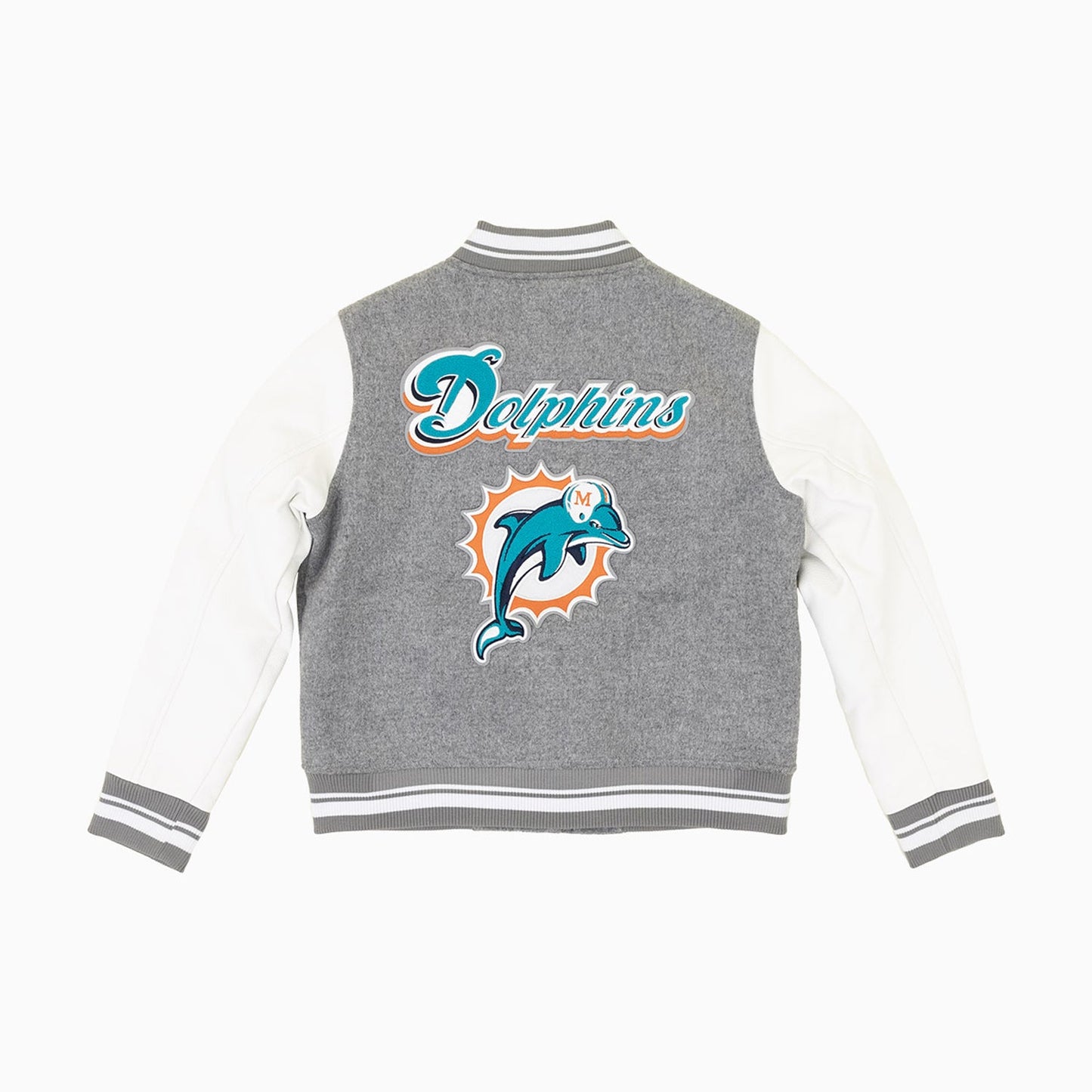 Women's Miami Dolphins NFL Rib Wool Varsity Jacket
