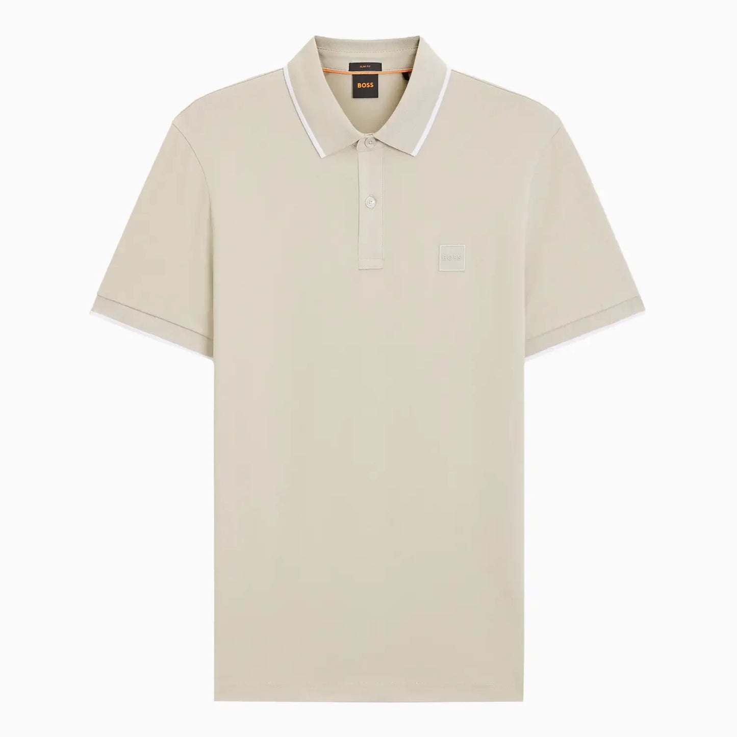 Men's Slim Fit Polo Shirt in Stretch-Cotton Piqué
