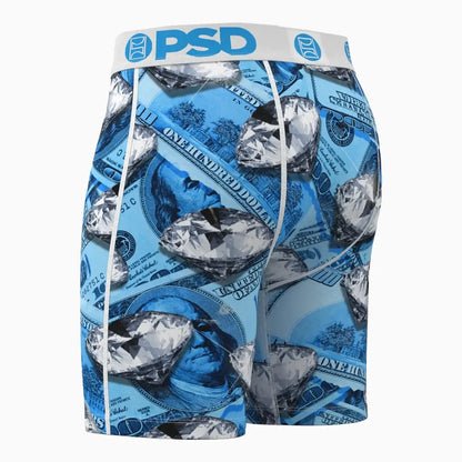 Men's Blue Fortune Standard Length Boxer