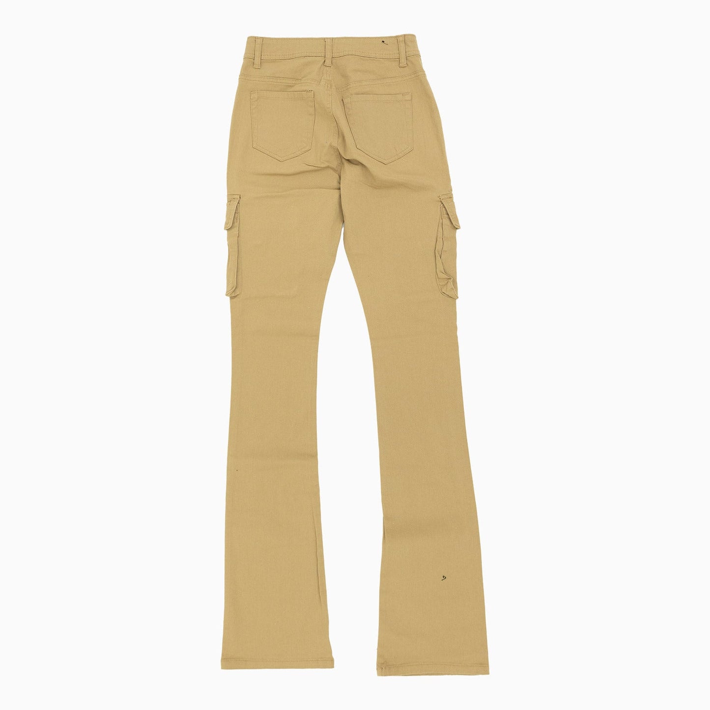 Women's Twill Cargo Pockets Stacked Pant