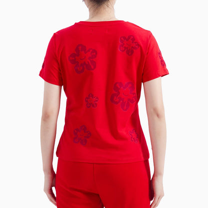 Women's Tone On Tone Tear Drip T-Shirt