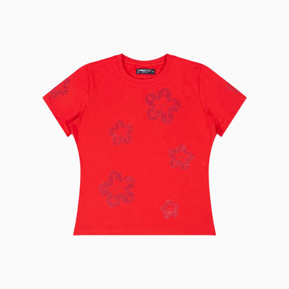 Women's Tone On Tone Tear Drip T-Shirt