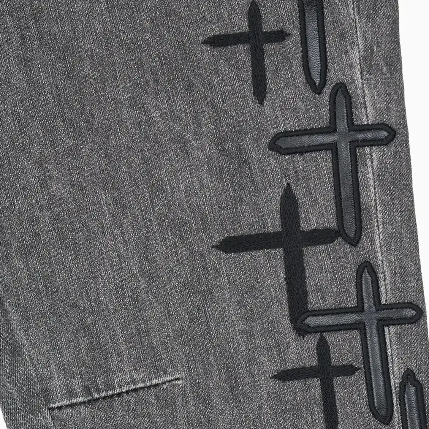 Men's Bryant Cross Patch Denim Jean Pant