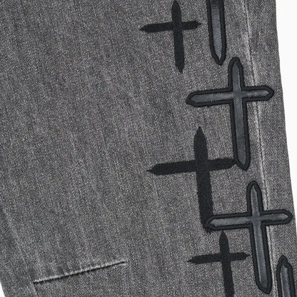 Men's Bryant Cross Patch Denim Jean Pant