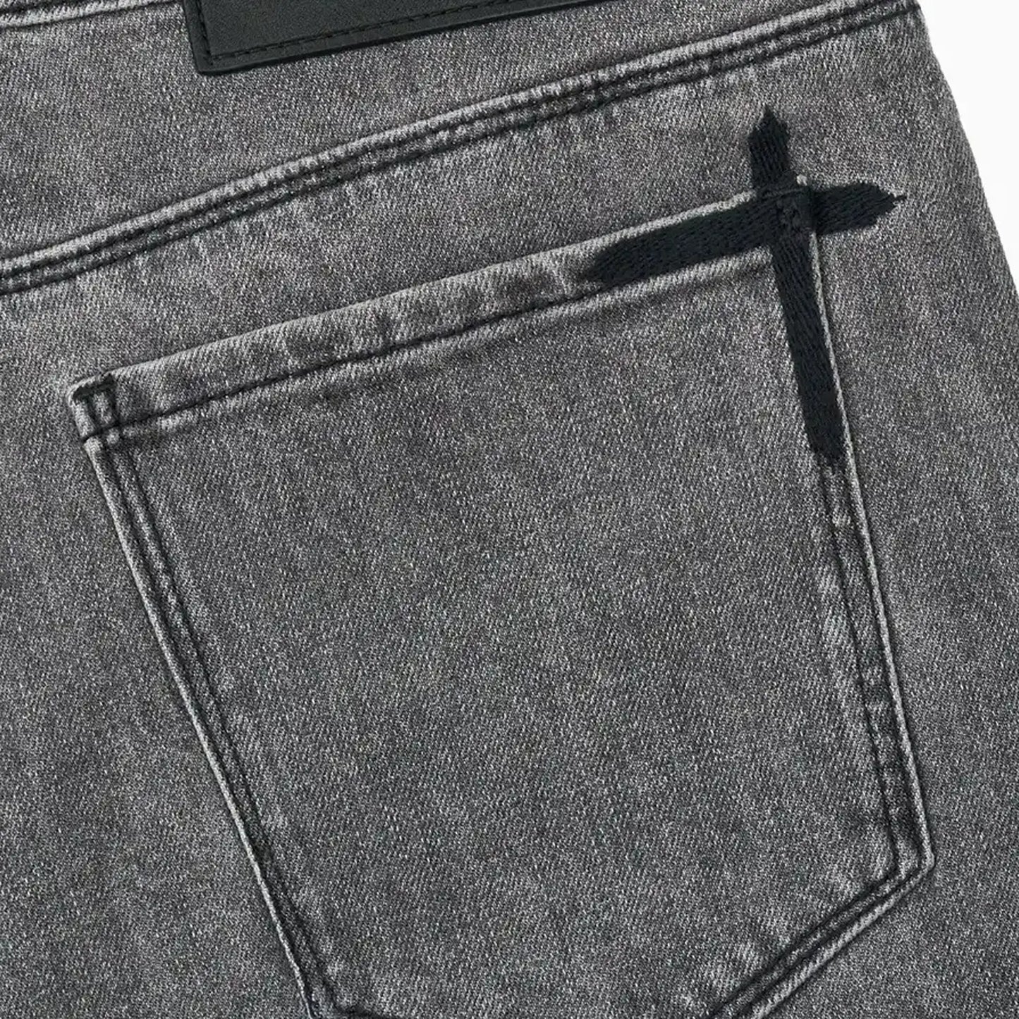 Men's Bryant Cross Patch Denim Jean Pant