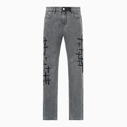 Men's Bryant Cross Patch Denim Jean Pant