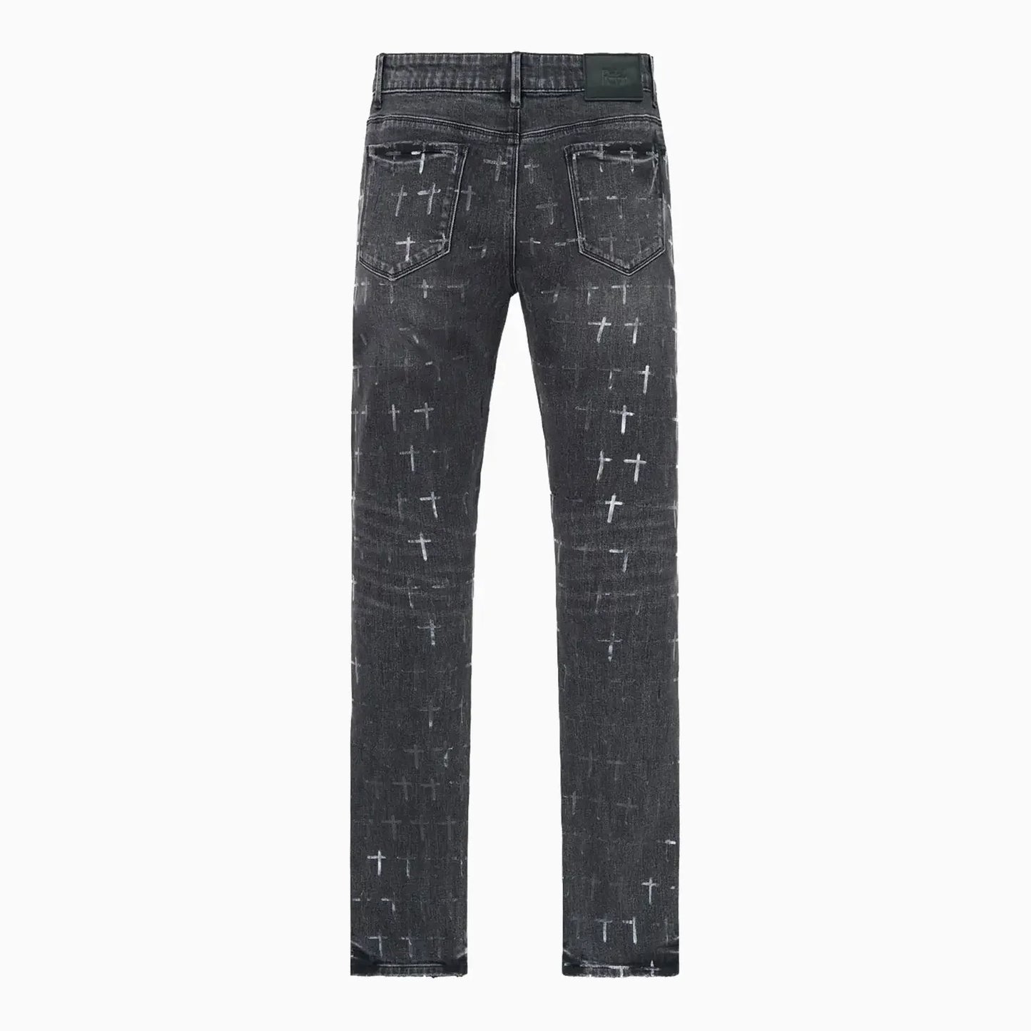 Men's Bryant Noir Coated Grey Denim Jean Pant