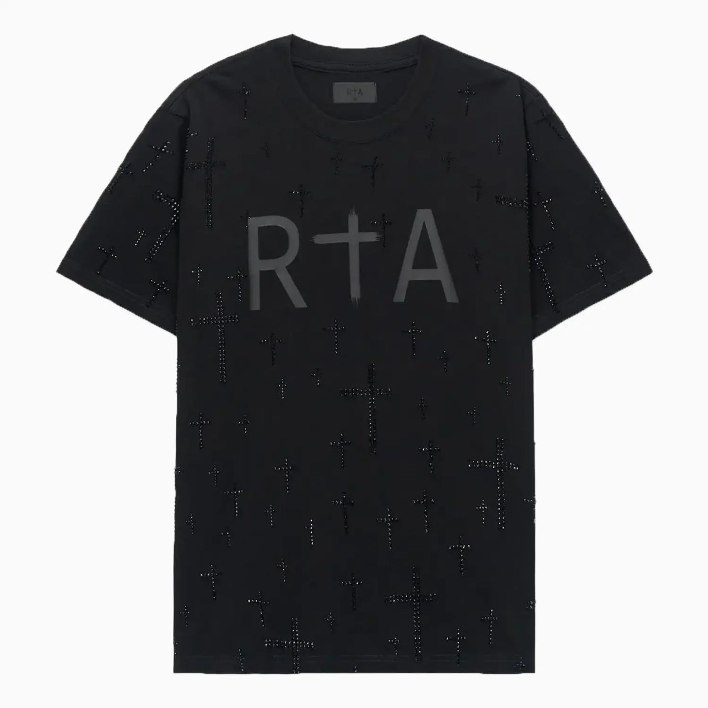 Men's Liam Black Crystal RTA T-Shirt