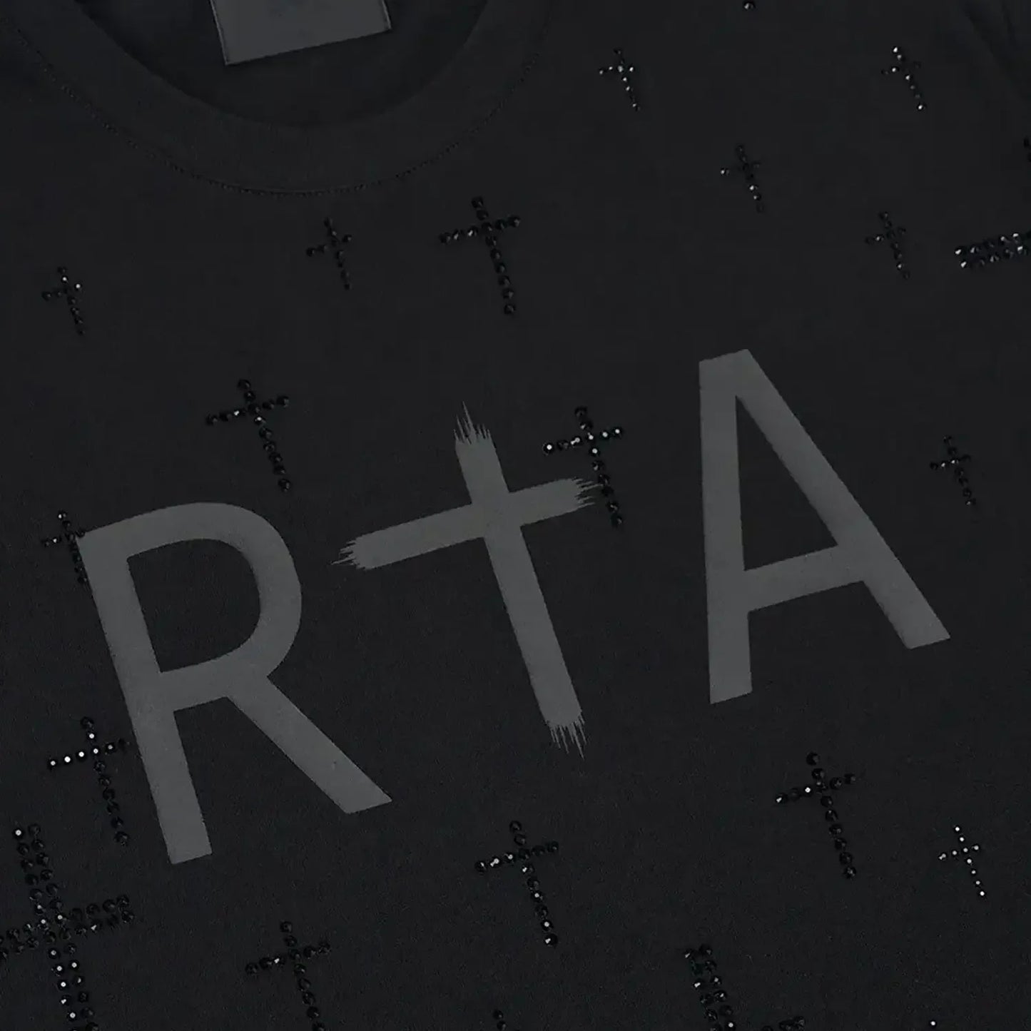 Men's Liam Black Crystal RTA T-Shirt