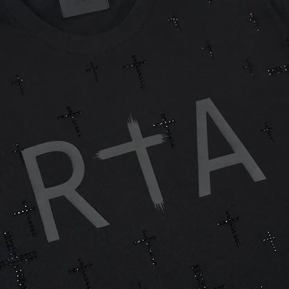 Men's Liam Black Crystal RTA T-Shirt