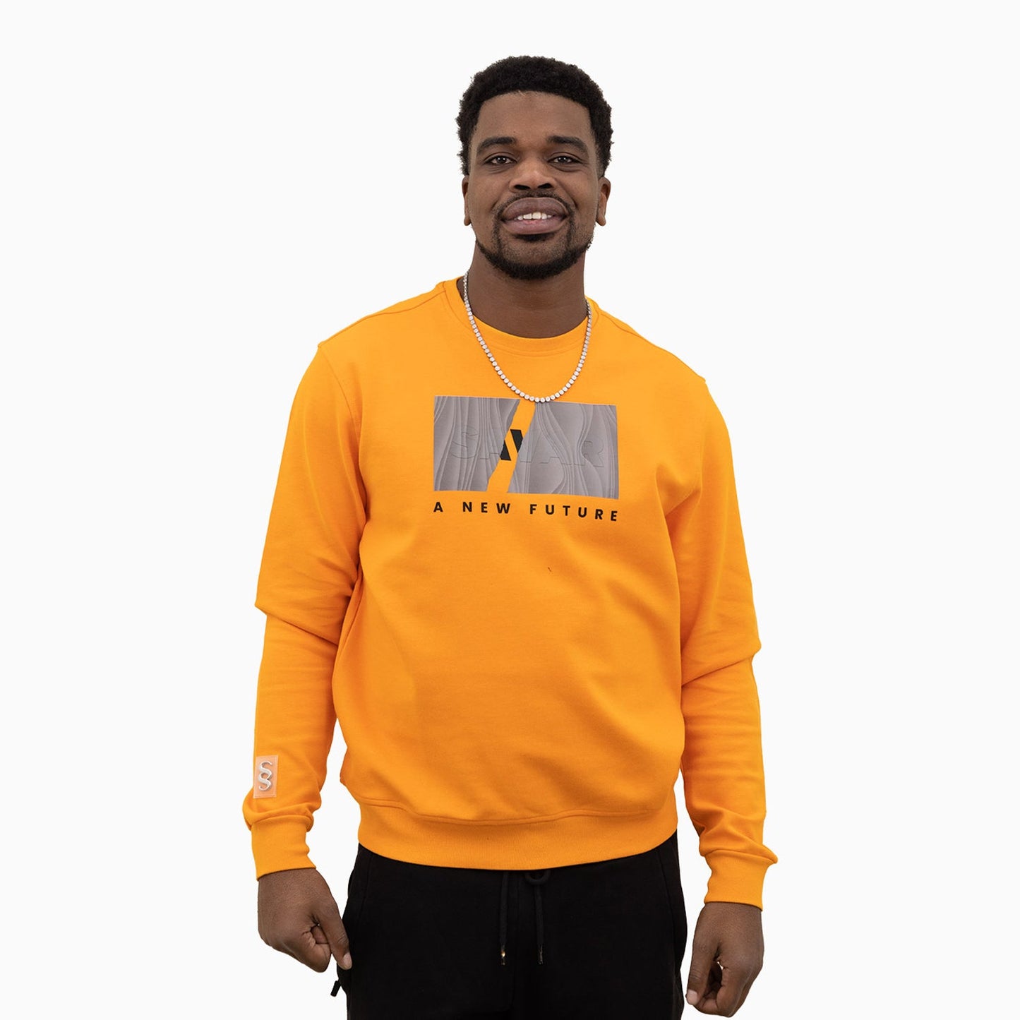Men's Emboss Logo Crew Neck Sweatshirt