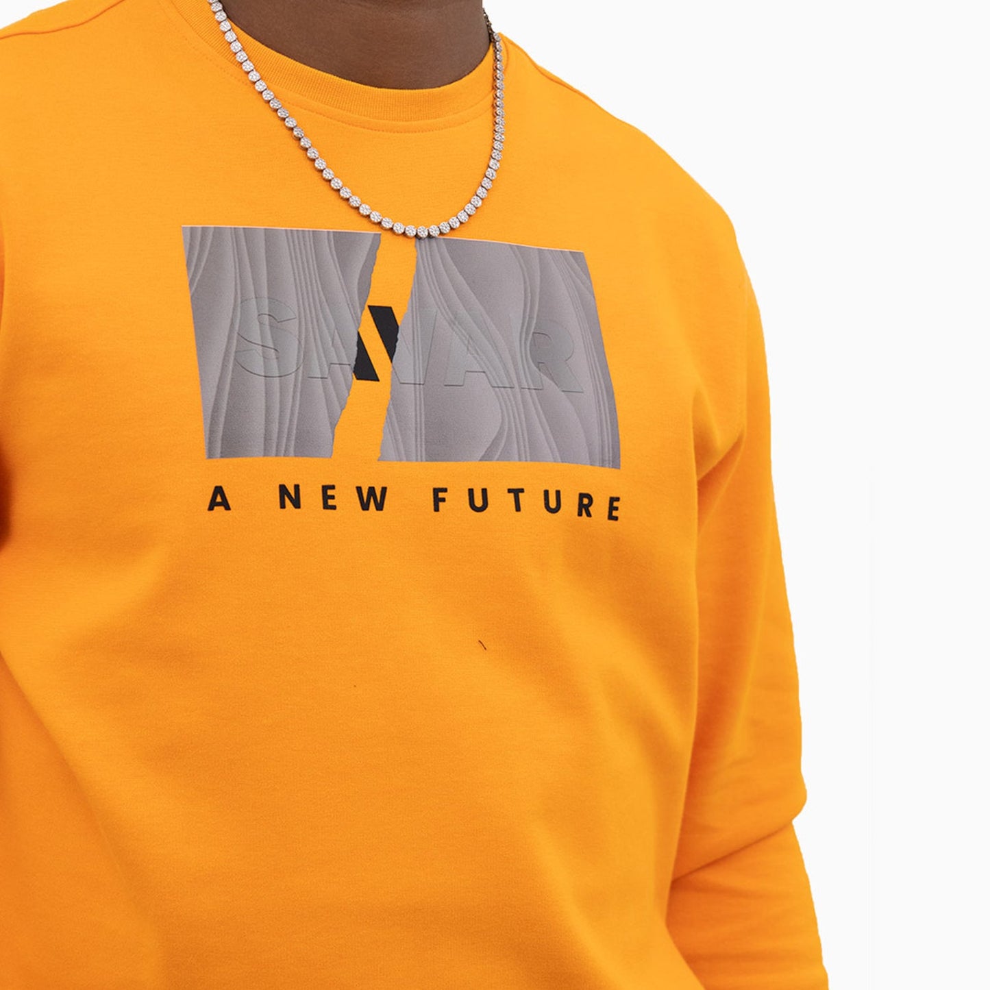 Men's Emboss Logo Crew Neck Sweatshirt