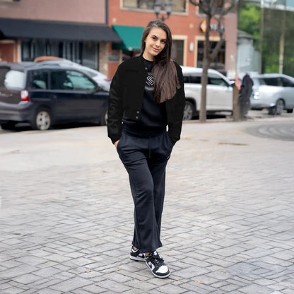 Women's Circle Wool Varsity Jacket