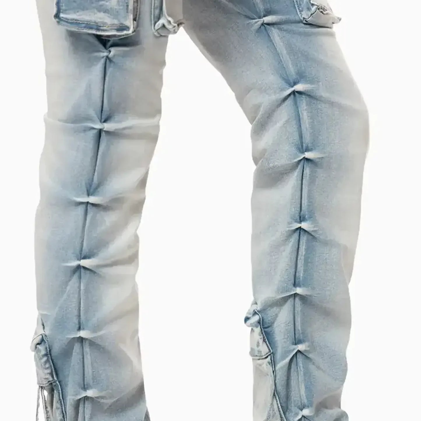 Women's High Rise Cargo Stack Jean Pant