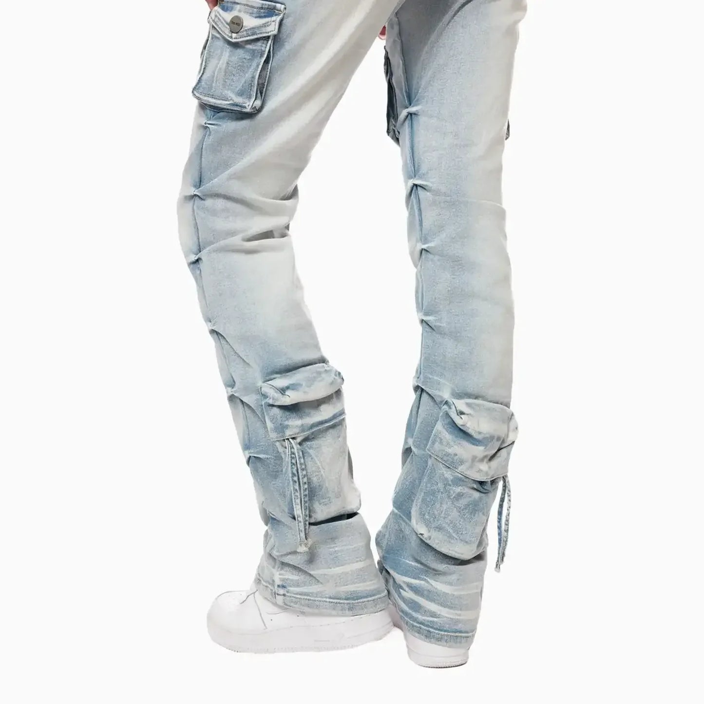 Women's High Rise Cargo Stack Jean Pant