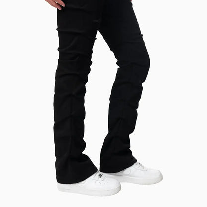 Women's High Rise Rip Off Stack Jeans