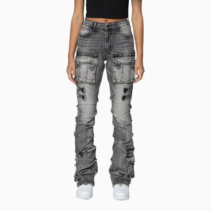 Women's High Rise Stacked Side Pinching Pant