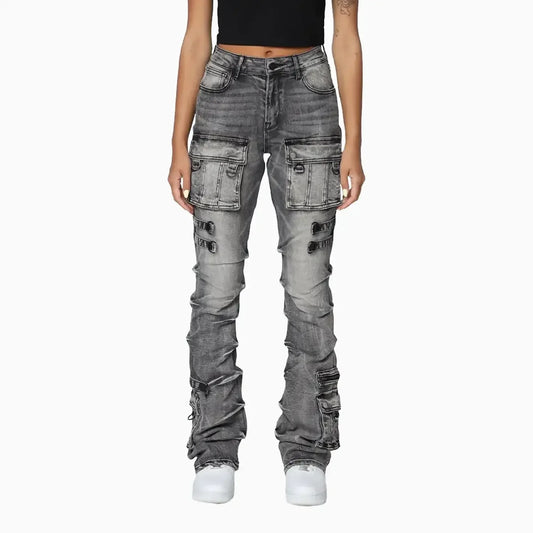 Women's High Rise Stacked Side Pinching Pant