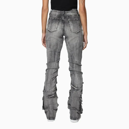 Women's High Rise Stacked Side Pinching Pant