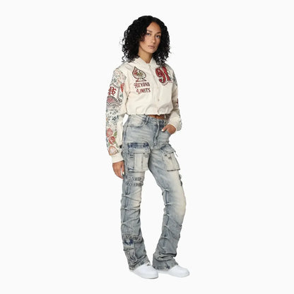 Women's High Rise Stacked Side Pinching Pant