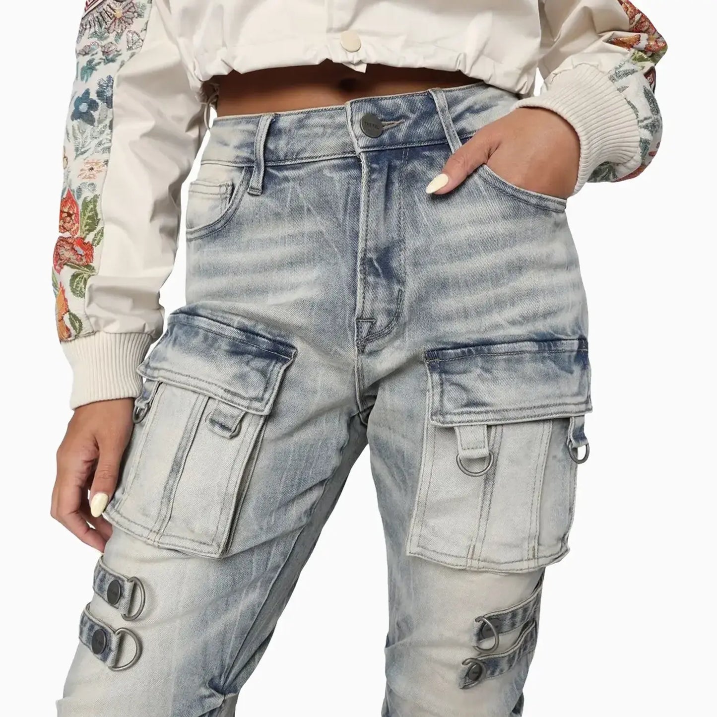 Women's High Rise Stacked Side Pinching Pant