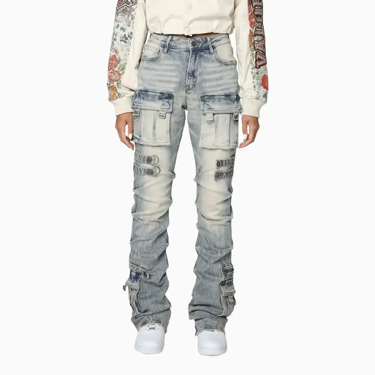 Women's High Rise Stacked Side Pinching Pant