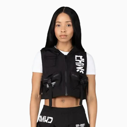 Women's Utility Windbreaker Nylon Printed Outfit