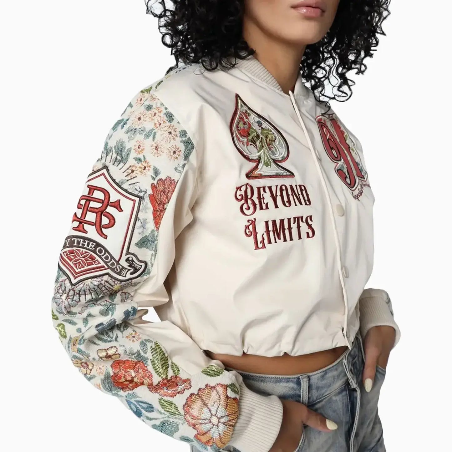 Women's Varsity Cropped Light Jacket