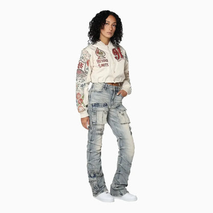 Women's Varsity Cropped Light Jacket