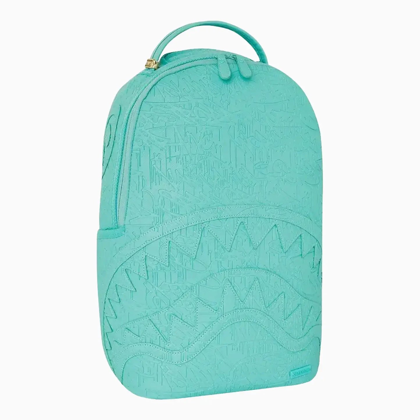Aqua Embossed Graffiti Backpack