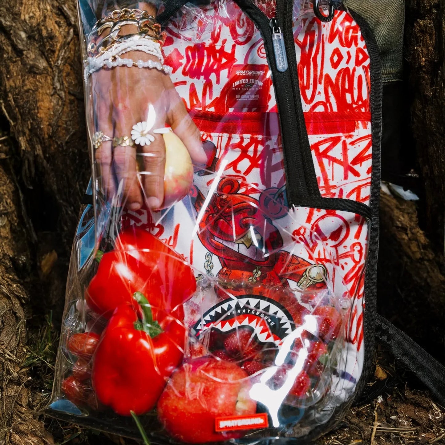 Bear Grills Dlx Clear Backpack