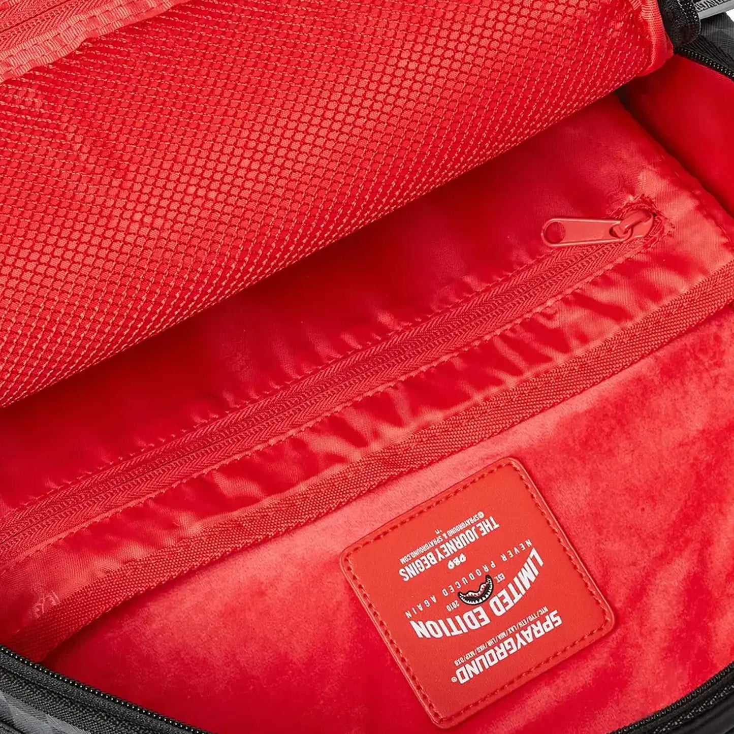 Black Puffer Check Backpack