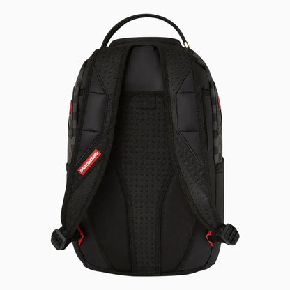 Black Puffer Check Backpack
