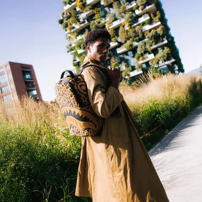 Cheetah Chenille DLXSV Backpack