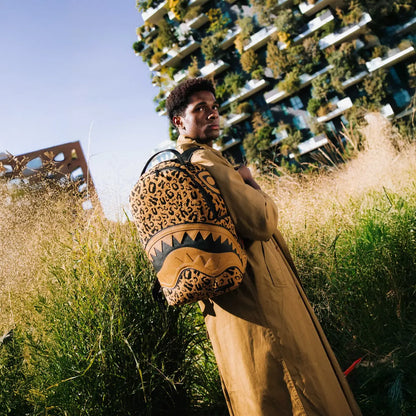 Cheetah Chenille DLXSV Backpack