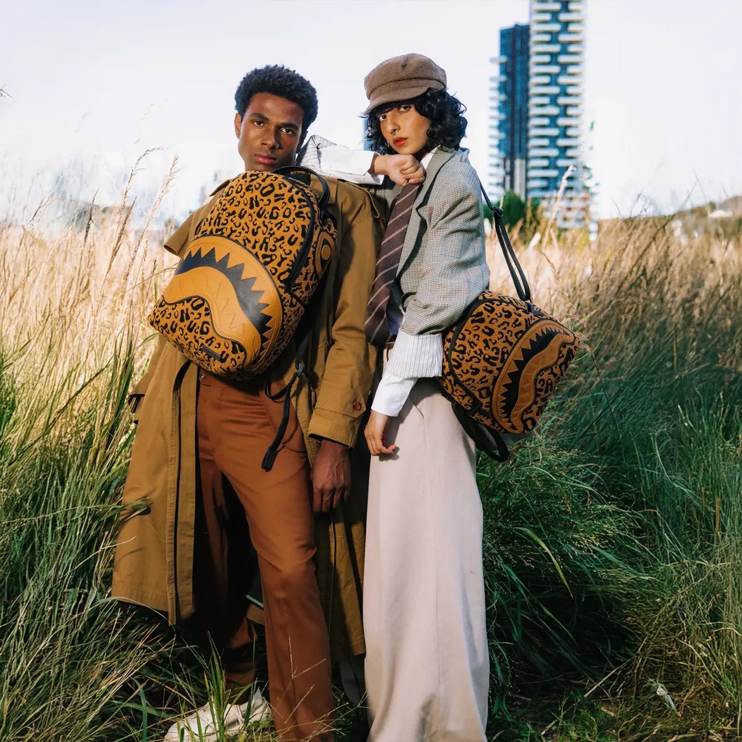 Cheetah Chenille DLXSV Backpack